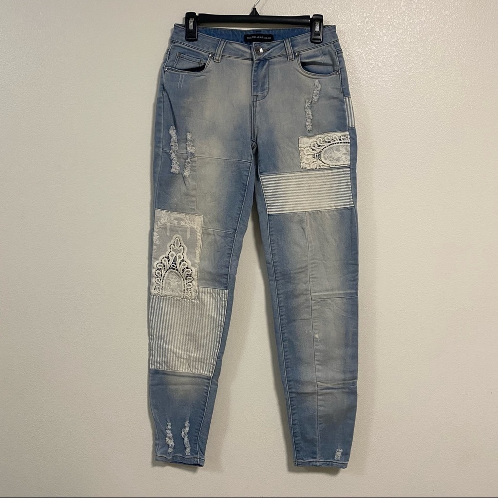 Traffic Jeans Wear Patch work Jeans Size 5